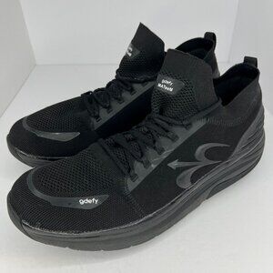 Gravity Defyer Size15 Gdefy Mens Black Mateem Mesh Lace Up Cross Training Shoes